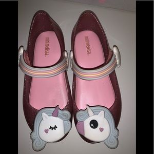 Mini Melissa unicorn girls size 10